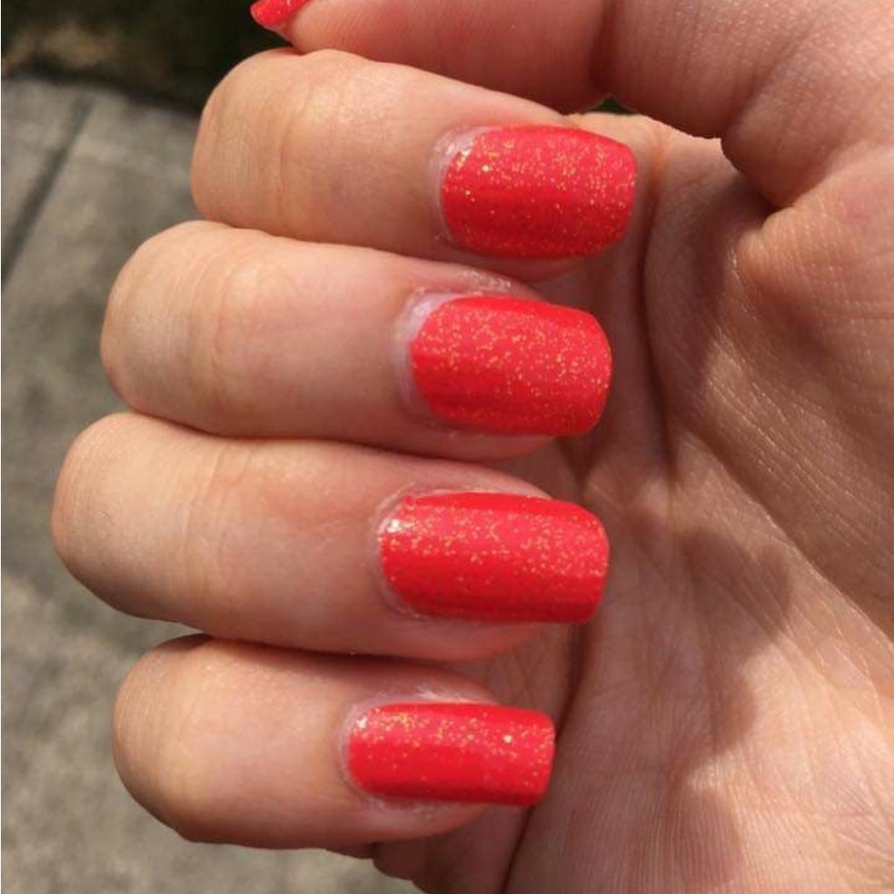 *Retired, HTF* Color Street: Coral Coast | Orange Gold Glitter Summer Beach - Picture 7 of 12